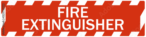 Safety sign fire extinguisher