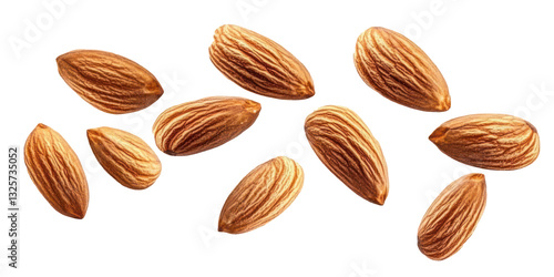 Wallpaper Mural flying almonds isolated transparent background Torontodigital.ca
