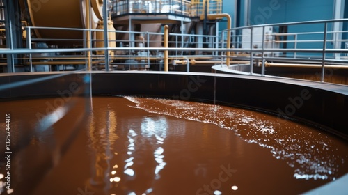 Factory chocolate mixing process