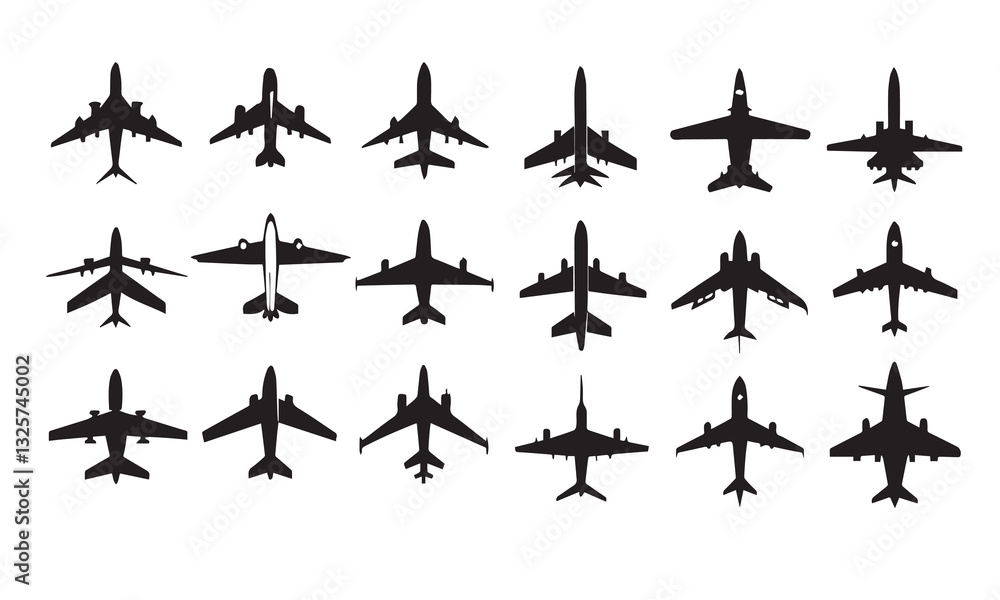 Naklejka premium aeroplane vector