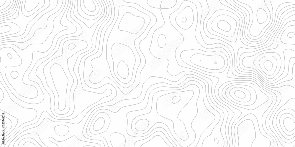 Geography landscape Topo contour map on white background, Topographic contour lines. Seamless pattern with lines Topographic map. Geographic mountain relief diagram line wave carve design.
Geography landscape Topo contour map on white background, Topographic contour lines. Seamless pattern with lines Topographic map. Geographic mountain relief diagram line wave carve design.