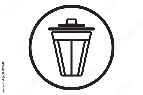 Recycle bin icon. Trash Can icon vector illustration.