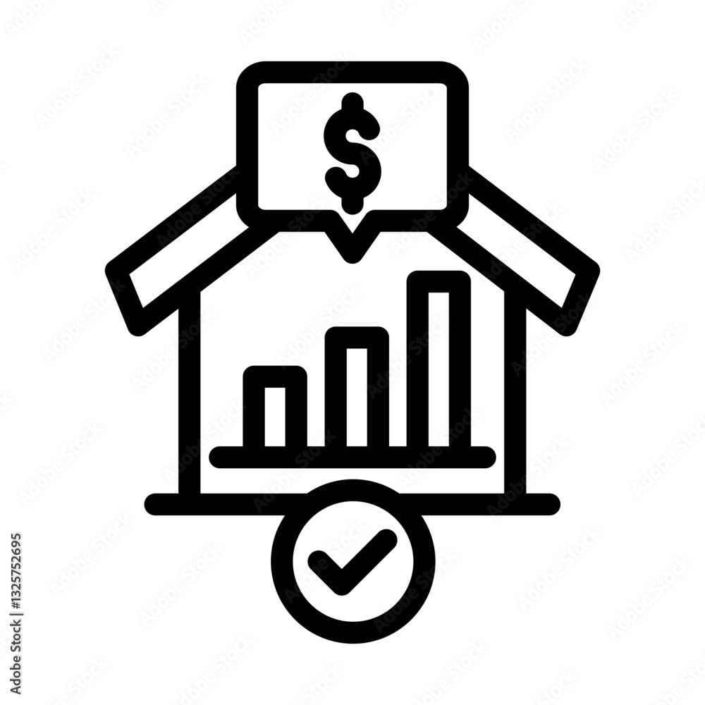 real estate marketing graph business analytic outline style real estate marketing graph business analytic outline style