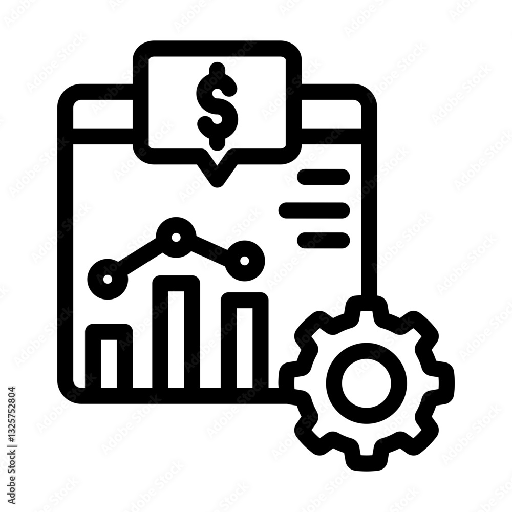 economy chart bar website business analytic outline style economy chart bar website business analytic outline style