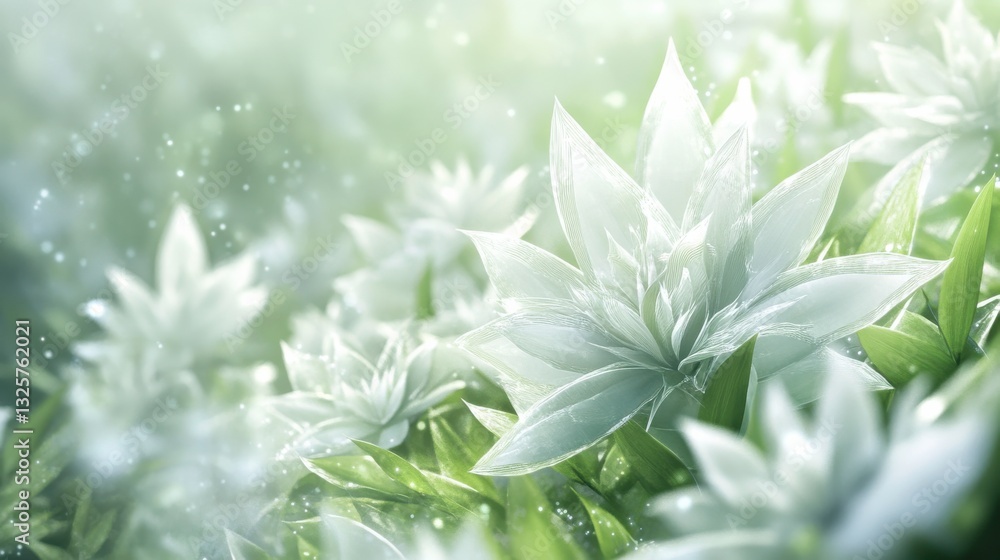 Obraz premium Gentle Flowing Shapes of Nature's Elements