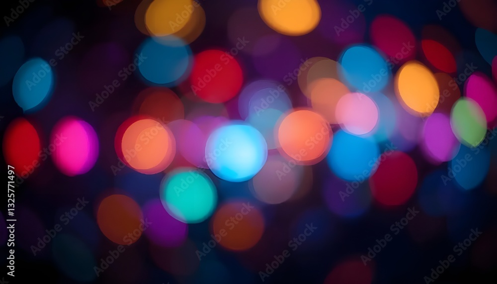 Mesmerizing Multicolored Bokeh – Soft, Blurred Lights in a Dark Atmosphere Mesmerizing Multicolored Bokeh – Soft, Blurred Lights in a Dark Atmosphere