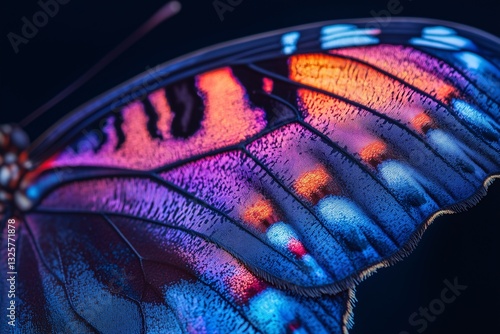 Close-up of Colorful Butterfly Wing