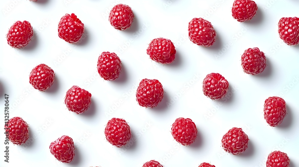 Fresh raspberry collection isolated on white Fresh raspberry collection isolated on white