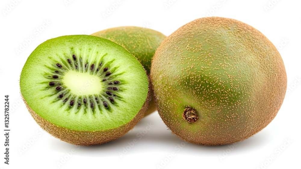kiwi isolated on white background full depth kiwi isolated on white background full depth