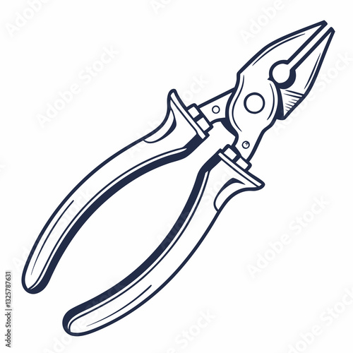 pliers isolated on white