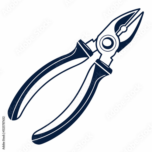 vector illustration of a pliers