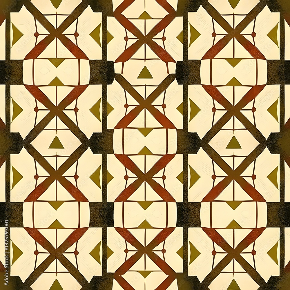 Abstract Geometric Pattern Brown, Beige, and Gold Design for Fabric, Wallpaper, and Backgrounds. Abstract Geometric Pattern Brown, Beige, and Gold Design for Fabric, Wallpaper, and Backgrounds.