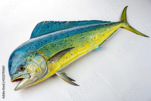 mahi mahi with white background