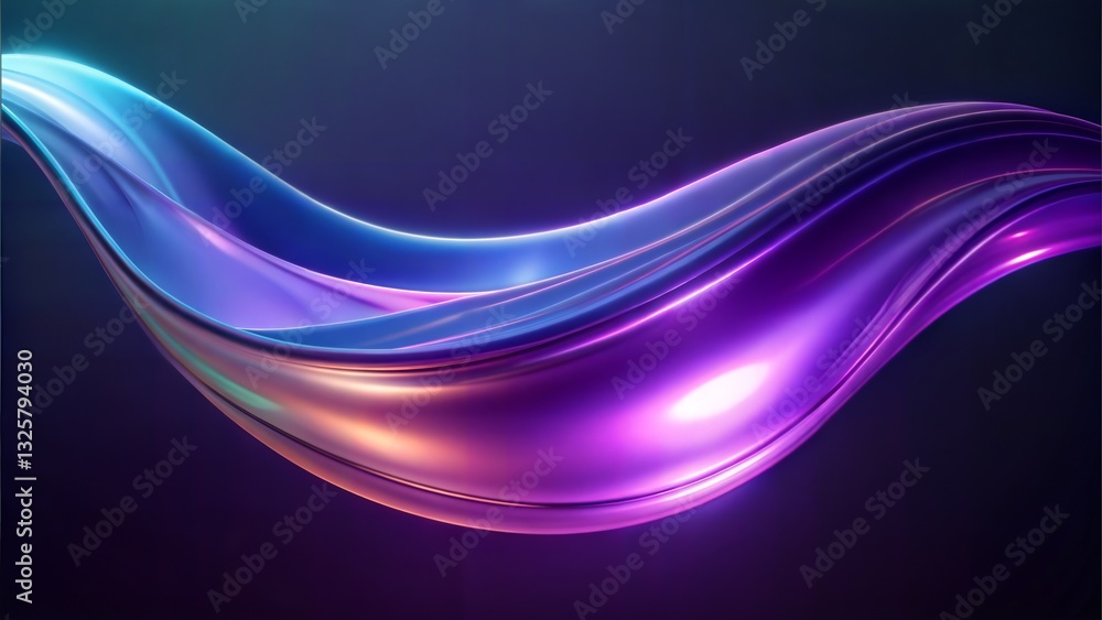 Naklejka premium abstract purple blue wave background