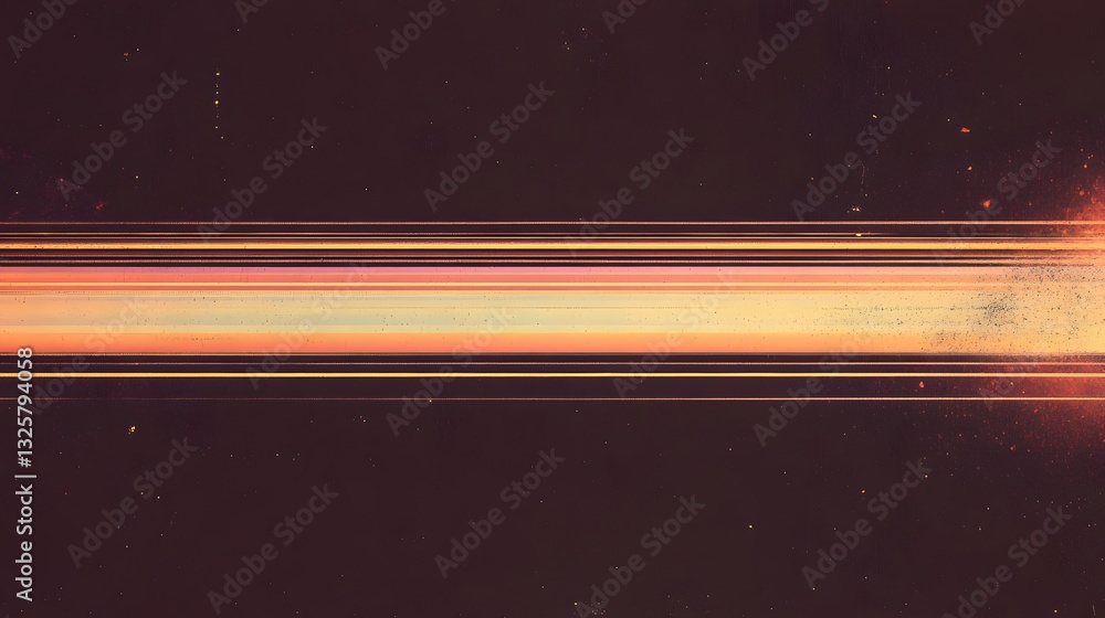 Obraz premium Abstract image featuring multiple horizontal lines and blended colors