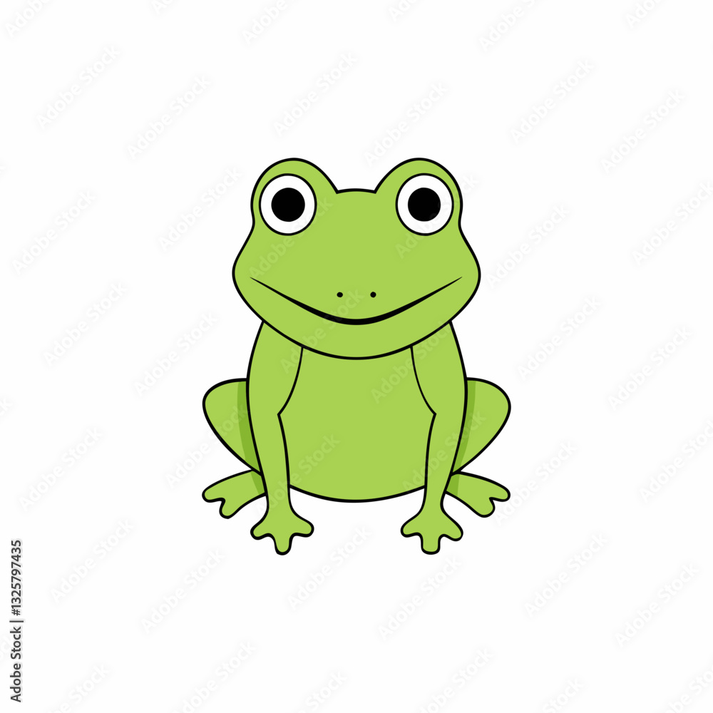 frog on white background frog on white background