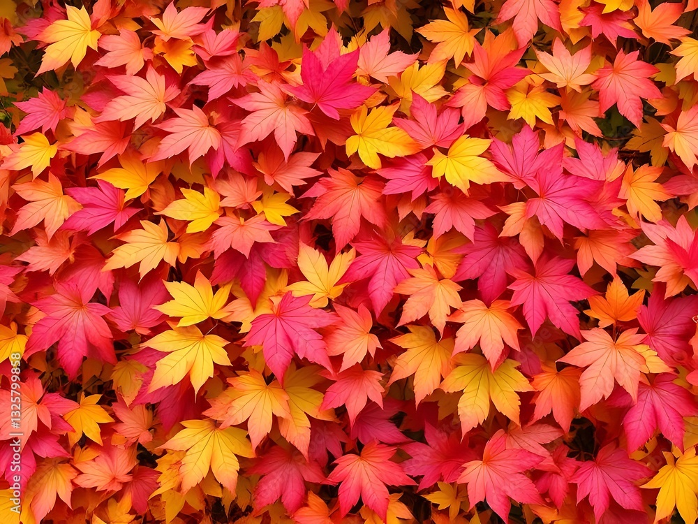 Vibrant Autumnal Leaves Red, Orange, and Yellow Foliage Background for Fall Designs, Nature & Seasonal Imagery Vibrant Autumnal Leaves Red, Orange, and Yellow Foliage Background for Fall Designs, Nature & Seasonal Imagery