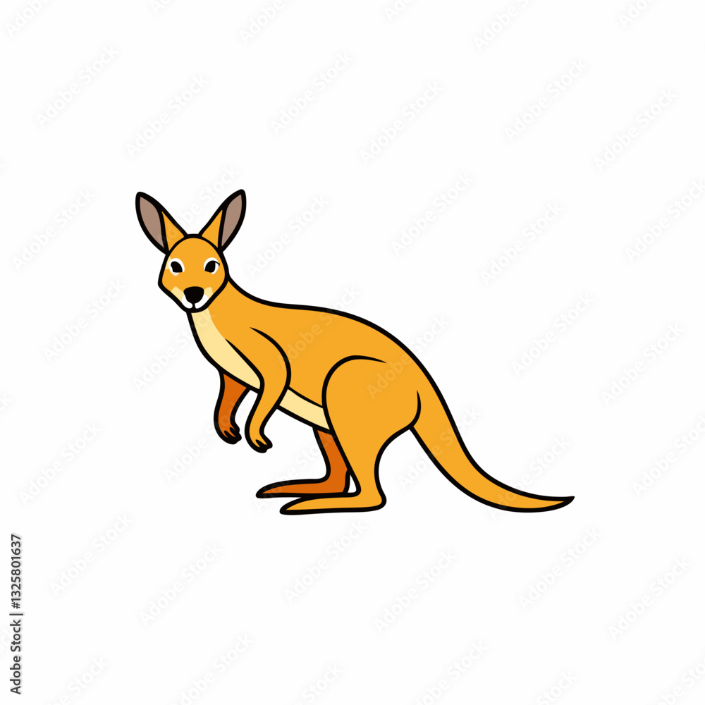 wallaby vector illustration wallaby vector illustration