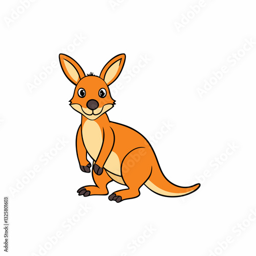 wallaby vector illustration