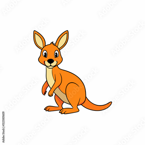 wallaby vector illustration