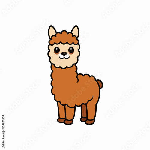 animal, dog, cartoon, vector, illustration, pet, mammal, puppy, brown, cute, cat, isolated, character, bear, zoo, drawing, baby, mascot, happy, horse, fun, fur, tail, white, farm, alpaca   alpaca 