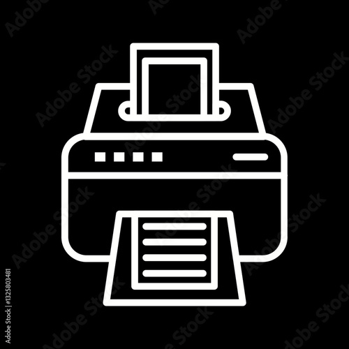 Inkjet Printer Vector Icon
