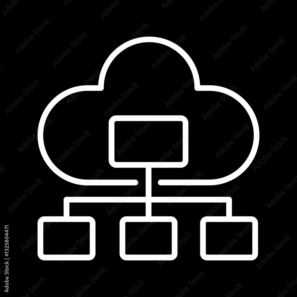 Cloud Governance Vector Icon Cloud Governance Vector Icon