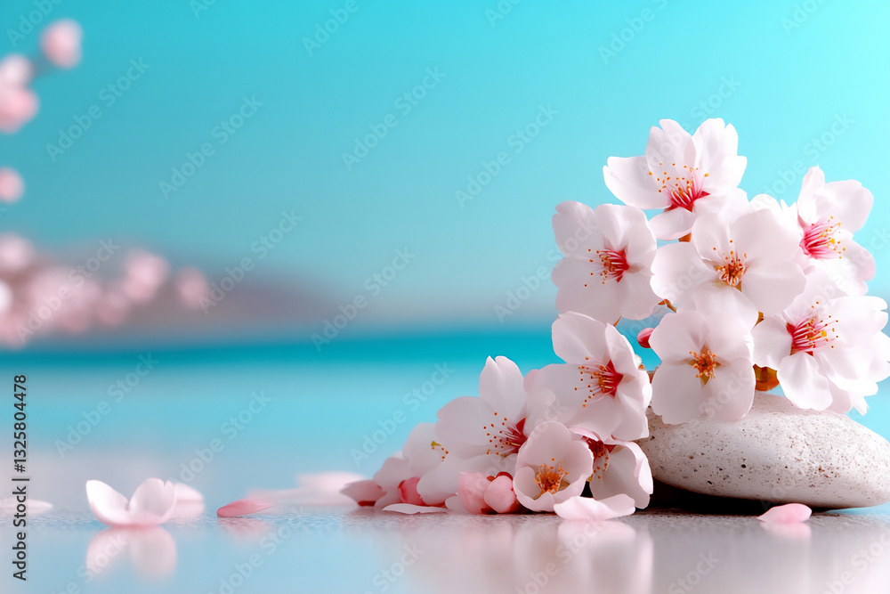 a background of white cherry blossoms with delicate pink petals, a background of white cherry blossoms with delicate pink petals,