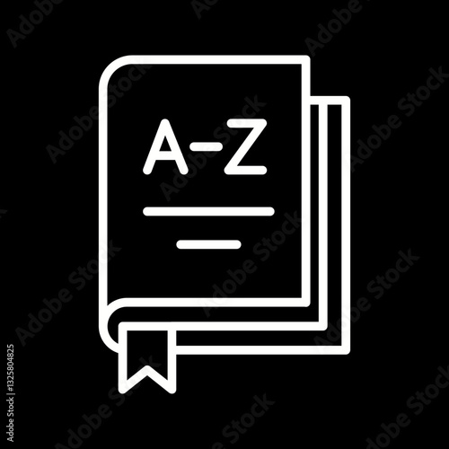 Obraz na płótnie Thesaurus Vector Icon