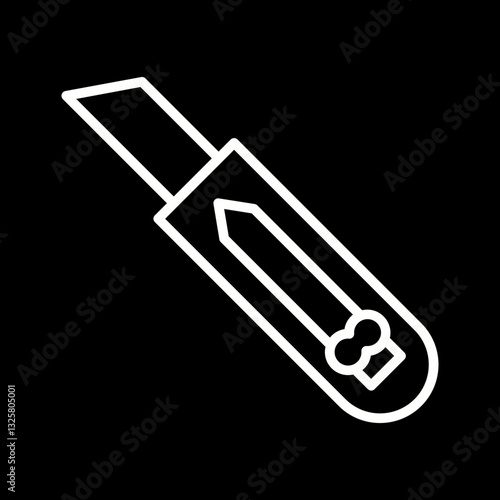 Utility knife Vector Icon