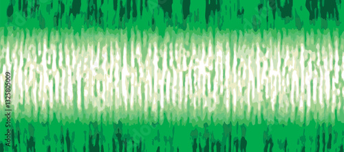 緑色基調の湿って垂れ落ちるようなジャングル風テクスチャーが上下に入った中央が白い横長バナーデザイン