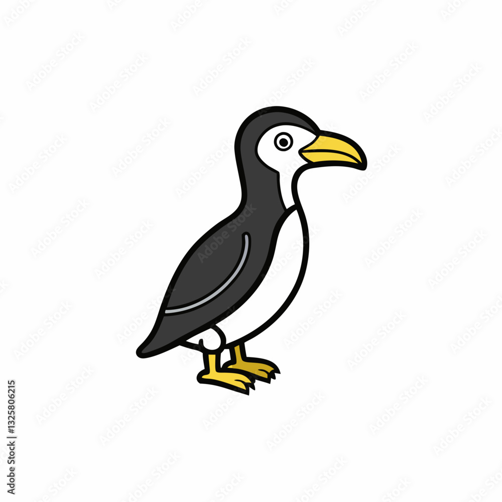 Obraz premium vector illustration of a bird