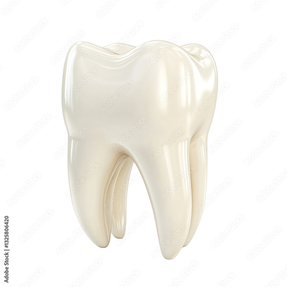 3D Rendering of a Realistic Human Molar Tooth 3D Rendering of a Realistic Human Molar Tooth