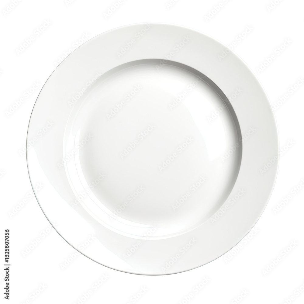 White plate, simple style, white background png White plate, simple style, white background png