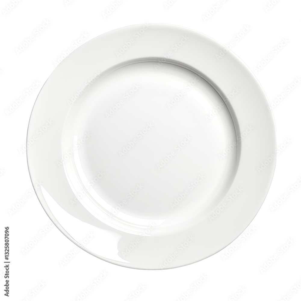 White plate, simple style, white background png White plate, simple style, white background png
