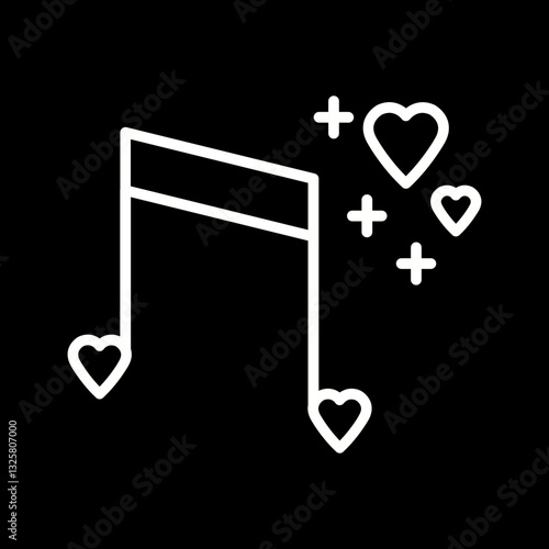 Love Music Vector Icon