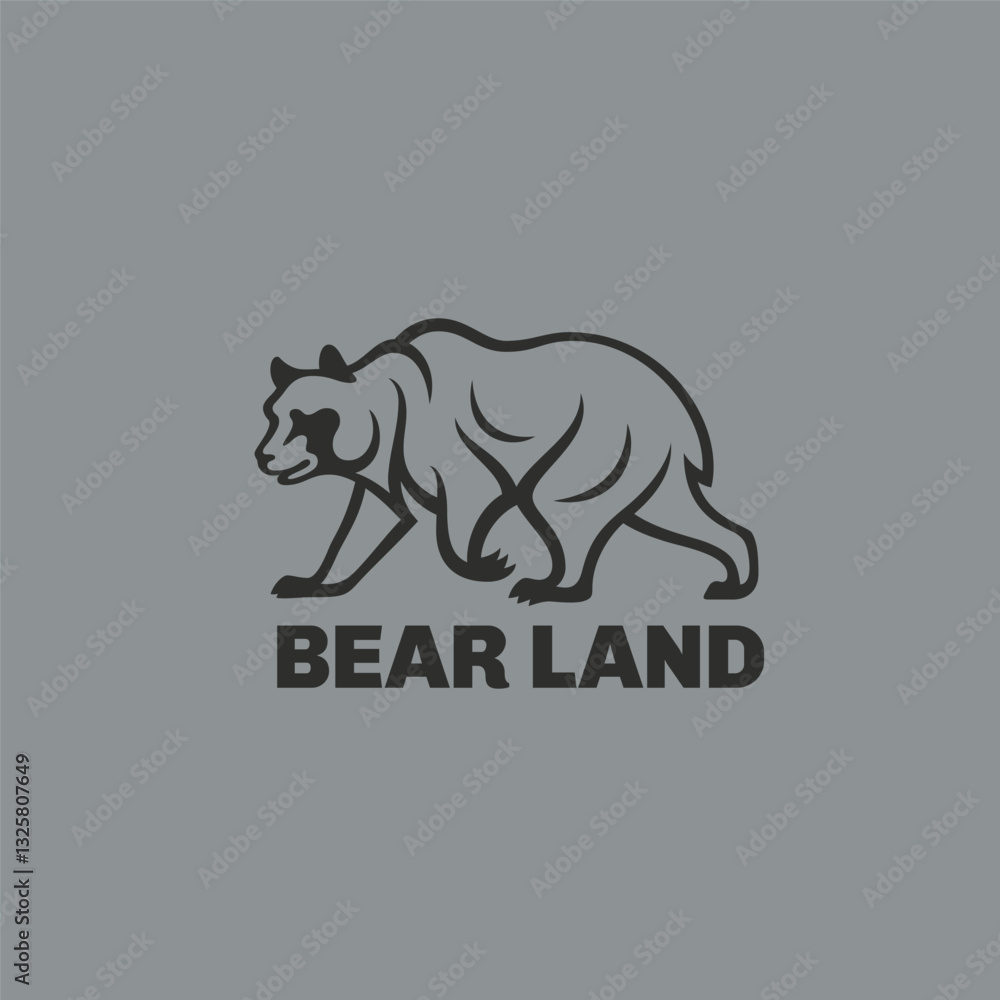 Obraz premium Grizzly bear logo