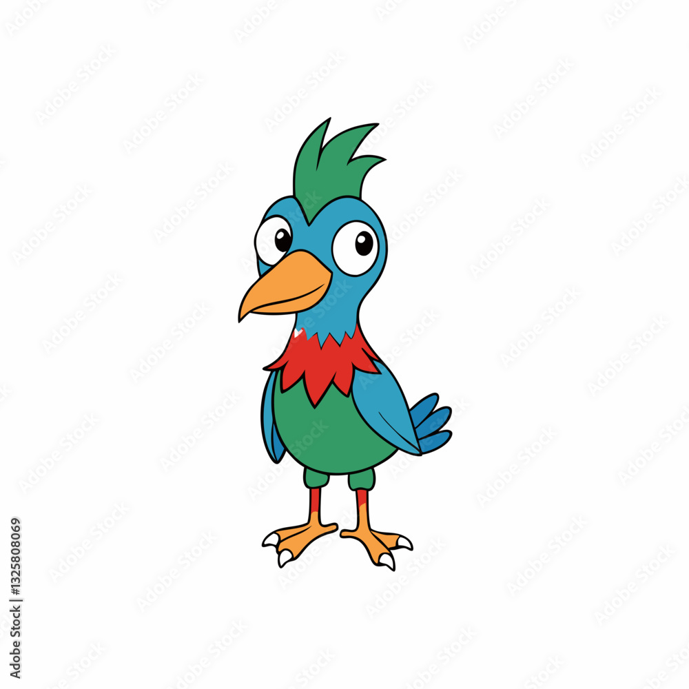 cartoon kokul bird on a branch cartoon kokul bird on a branch