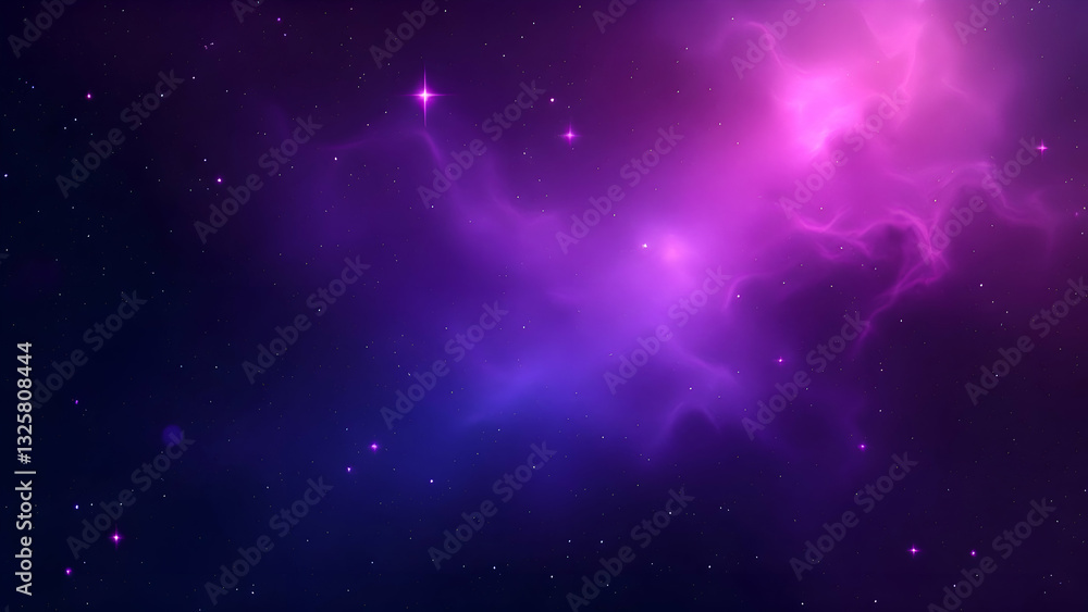 Naklejka premium Cosmic Nebula Gradient Background