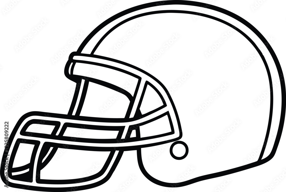 American Football Helmet line art Vector, football helmet out line American Football Helmet line art Vector, football helmet out line