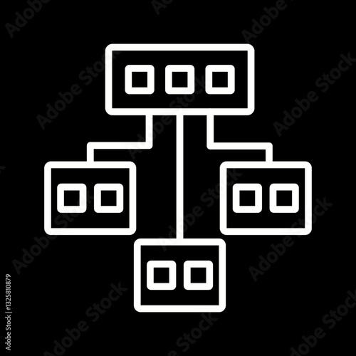 Network Virtualization Vector Icon