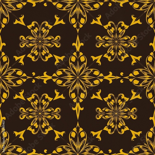 Gold seamless pattern design 