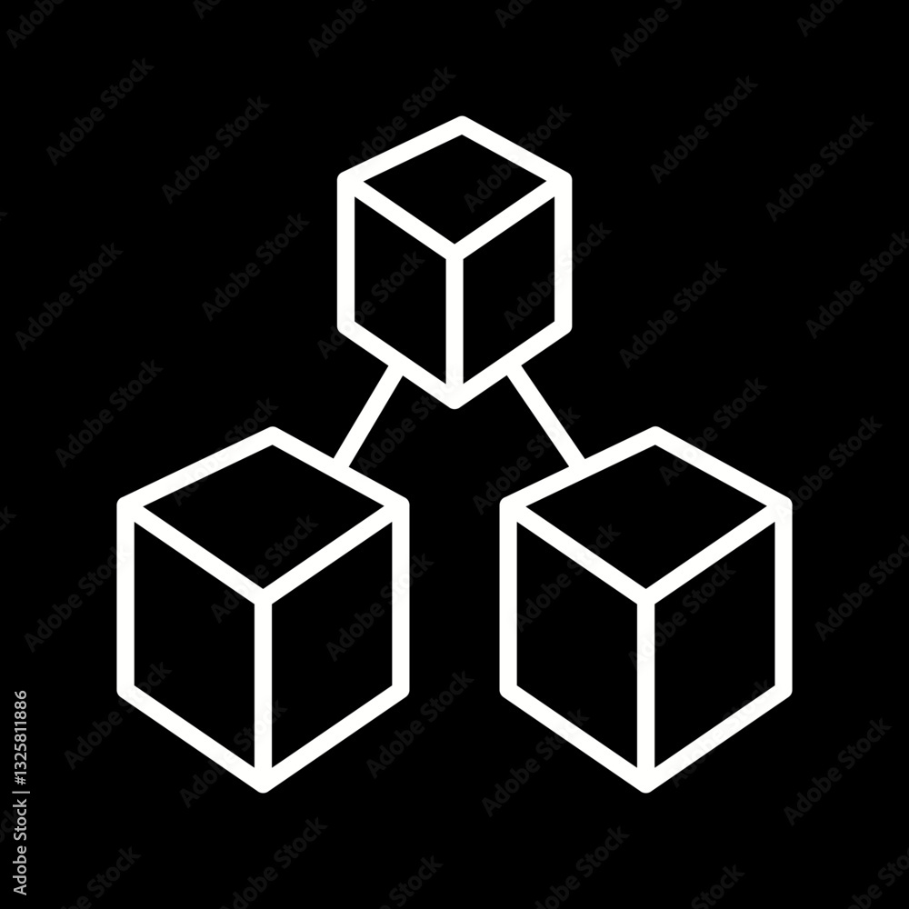 Blockchain Analytics Vector Icon Blockchain Analytics Vector Icon