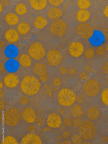 abstract background with flowers