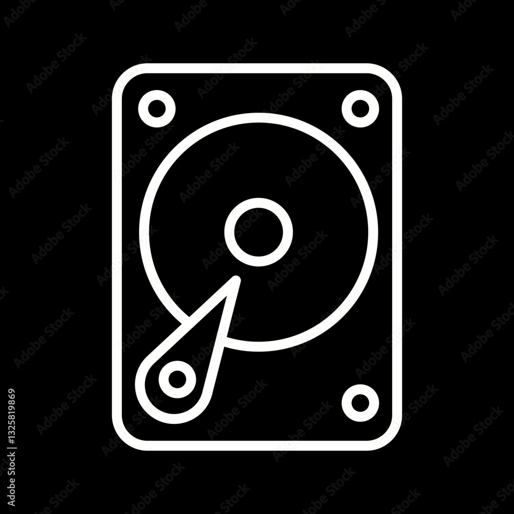 External Hard Drive Vector Icon External Hard Drive Vector Icon