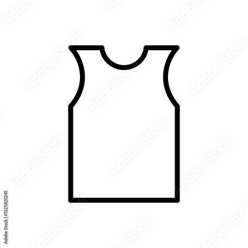 Sleeveless casual or sports t-shirt
