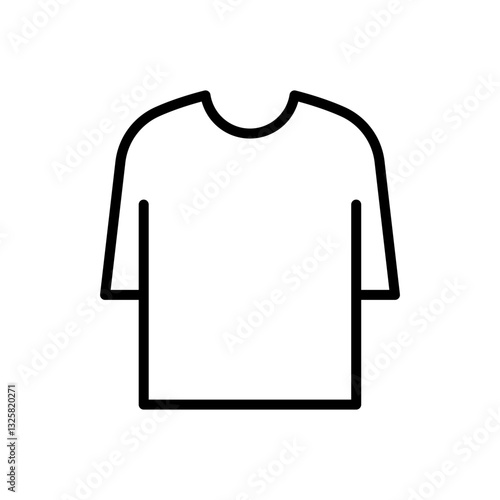 Round collar short sleeve t-shirt