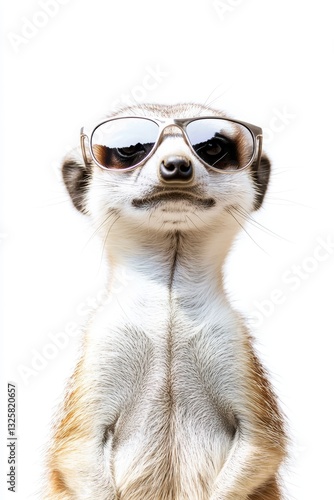 Wallpaper Mural Meerkat wearing sunglasses posing for the camera, amusing wildlife portrait, animal photography, cute and funny character, nature and wildlife enthusiasts. Torontodigital.ca