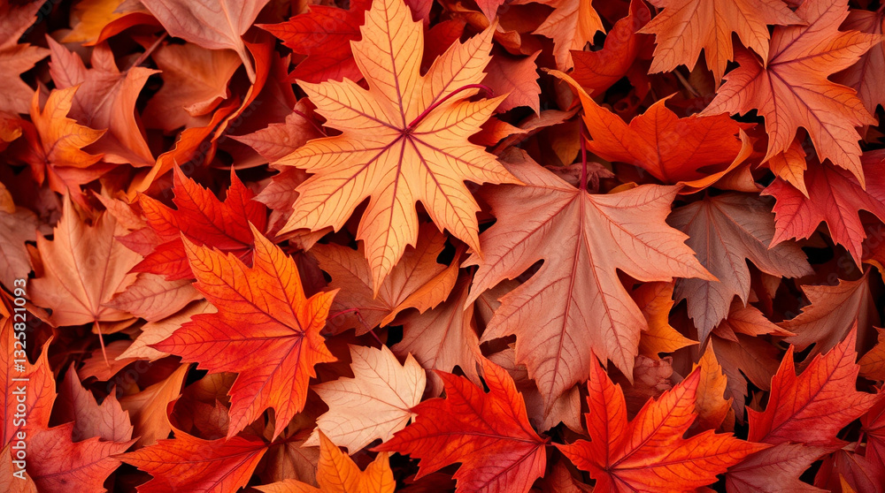 A pile of colorful autumn leaves on the ground – Generative AI A pile of colorful autumn leaves on the ground – Generative AI