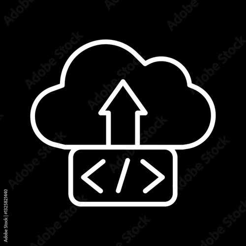 Cloud Deployment Vector Icon